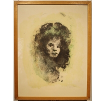 Gravure "Portrait" signée Leonor FINI