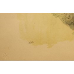 Engraving entitled ‘Portrait’, signed by Leonor FINI