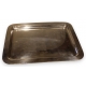 Plateau rectangulaire en argent 800