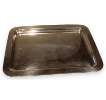 Plateau rectangulaire en argent 800