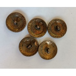 Set of 5 Best Quality Plated buttons