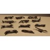 Suite de 12 porte-couteaux animaux Art Déco