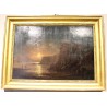 Paintings | Painting entitled ‘View of Naples’, signed Moinat SA  – Antiques and home décor