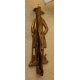 Porte cintres rabattable en laiton "Homme"