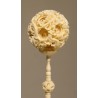 Boule de Canton en ivoire sculpté
