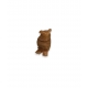 Hibou en pierre dure rose