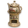 Tisanière en porcelaine décor oiseaux