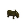 Eléphant en pierre dure verte sculptée