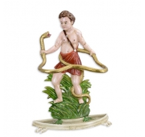 Porte-parapluies "Hercules" en fonte polychrome