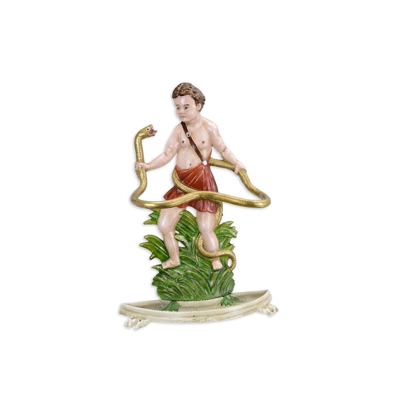 Porte-parapluies "Hercules" en fonte polychrome