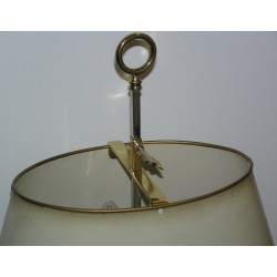  Lampe bouillotte avec abat-jour ivoire sur  Moinat SA  - Antiquités décoration