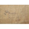 Pyrographed painting "Elie and Samuel" signed SMITH