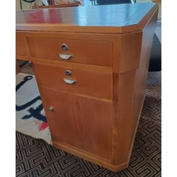 Vintage Art Deco desk with 4 drawers