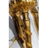 Paire d'appliques flammes à 1 lumière