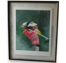 Litho "Golfeur" signée SPAHN 166/300