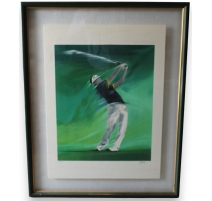 Litho "Golfeur" signée SPAHN 196/250