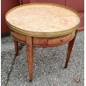 Table bouillotte à deux tiroirs et deux tirettes