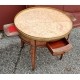 Table bouillotte à deux tiroirs et deux tirettes
