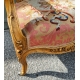 Paire de fauteuils Napoléon III en bois doré
