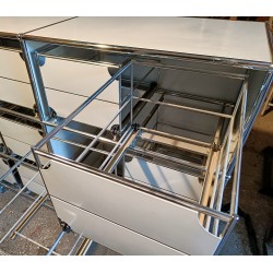 Commode USM blanche à 12 tiroirs