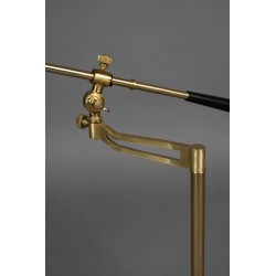 Lampe de bureau Penelope en métal doré et fonte