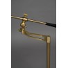Lampe de bureau Penelope en métal doré et fonte