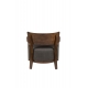 Fauteuil Duran recouvert de tissus gris