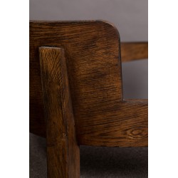 Fauteuil Duran recouvert de tissus gris