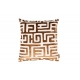 Coussin Lane beige et brun