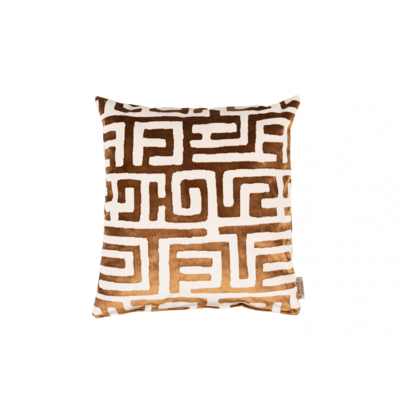 Coussin Lane beige et brun