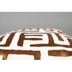 Beige and brown Lane cushion