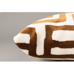 Beige and brown Lane cushion