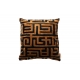 Coussin Lane noir et brun