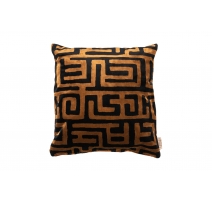 Coussin Lane noir et brun
