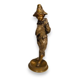Bronze \"Harlequin Pichinelli\" signé L. MIGNON