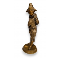 Bronze "Harlequin Pichinelli" signé L. MIGNON