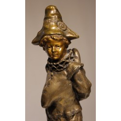 Bronze "Harlequin Pichinelli" signé L. MIGNON