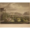 Gravure "Vue de Lausanne" par A. MÜLLER