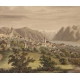 Gravure "Vue de Lausanne" par A. MÜLLER