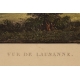Gravure "Vue de Lausanne" par A. MÜLLER