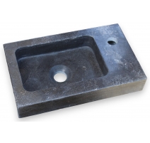 Lavabo en marbre noir