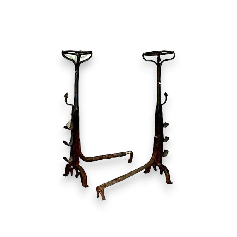 Pair of andirons.