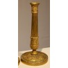 Pair of Empire-style bronze candlesticks