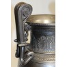 Etruscan-style bronze vase, with a marble base