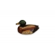 Canard en porcelaine polychrome