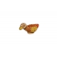 Canard en terre cuite peinte polychrome
