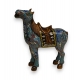 Cheval cloisonné bleu