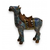 Cheval cloisonné bleu