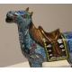 Cheval cloisonné bleu