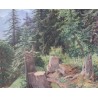 Série de 3 grands tableau \"Montagnes\"